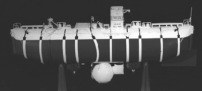 Il Batiscafo Trieste I al Museo Navale di Washington