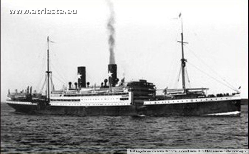 IL TRANSATLANTICO GIUSEPPE VERDI - Costruito nel 1914 a Genova, Italia, Linea transatlantica italiana.