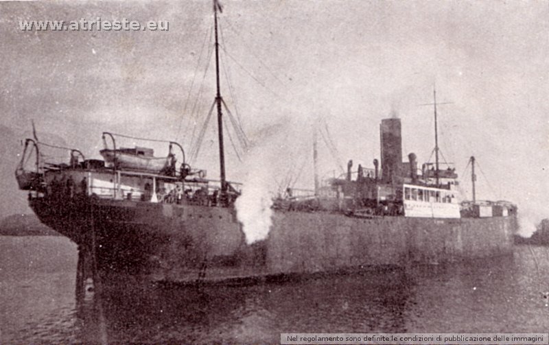 Il Piroscafo Nippon nel Porto di Tientsin (Chin -quan - tao), 1919