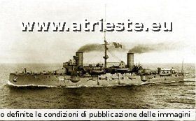 el incrociator Garibaldi de 7234 ton afondado nel 1915 al largo de Ragusa