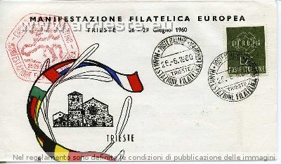Manifestazione Filatelica Europea - Trieste 26-29 giugno 1960