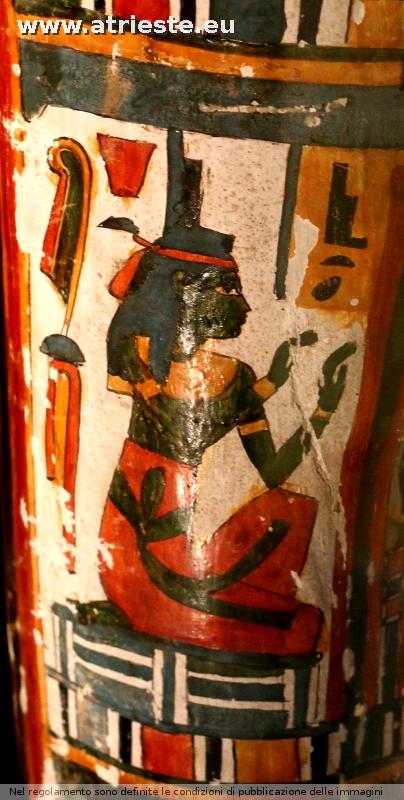 dettagli delle pitture del sarcofago di Pa-sen -en Hor