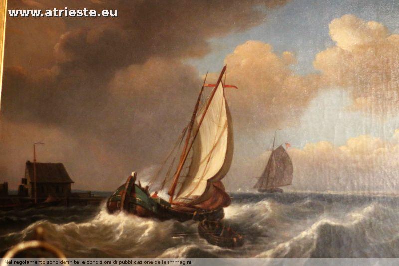 Luis Maier pittore olandese di marine dell'800
